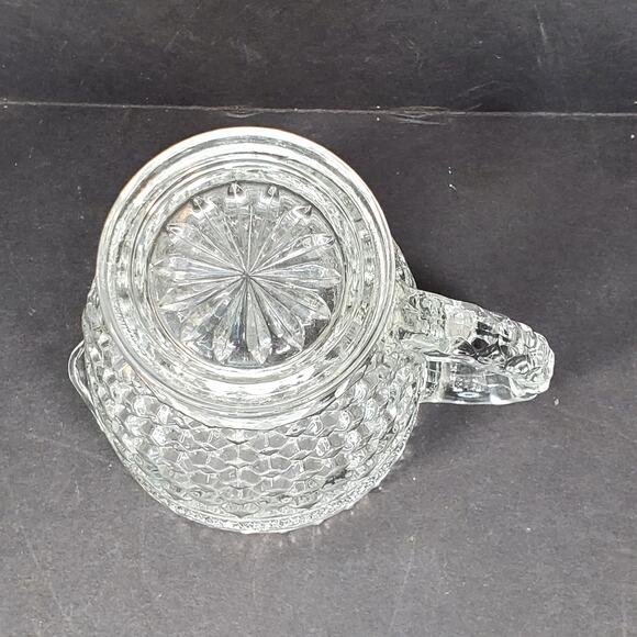 Vtg Anchor Hocking Wexford Diammond Cut Juice Pitcher MCM Tableware - Picture 8 of 9